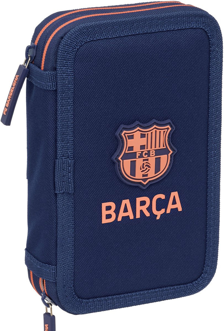 FC Barcelona gefülltes Federmäppchen – 29 Stück – 19,5 x 12,5 x 4 cm – Polyester
