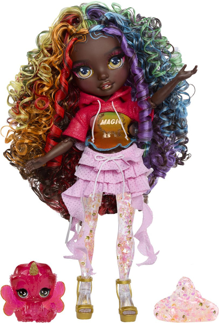 Rainbow High schimmert mit Schleim-Modepuppe – Iris (regenbogenfarben)