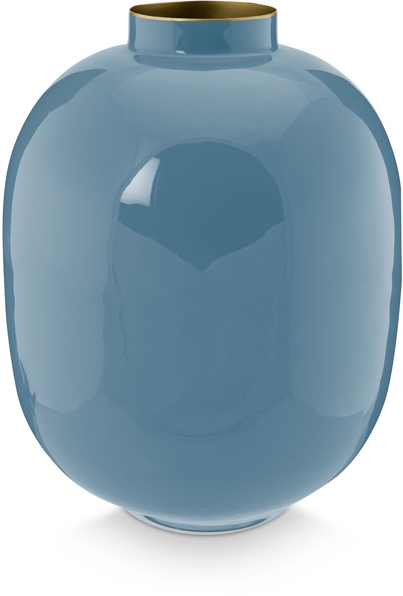 Pip Studio - Vase - Blau - Metall - 25x32cm