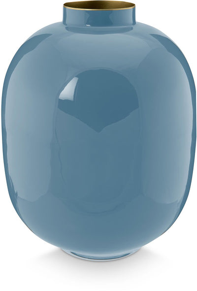 Pip Studio - Vase - Blau - Metall - 25x32cm