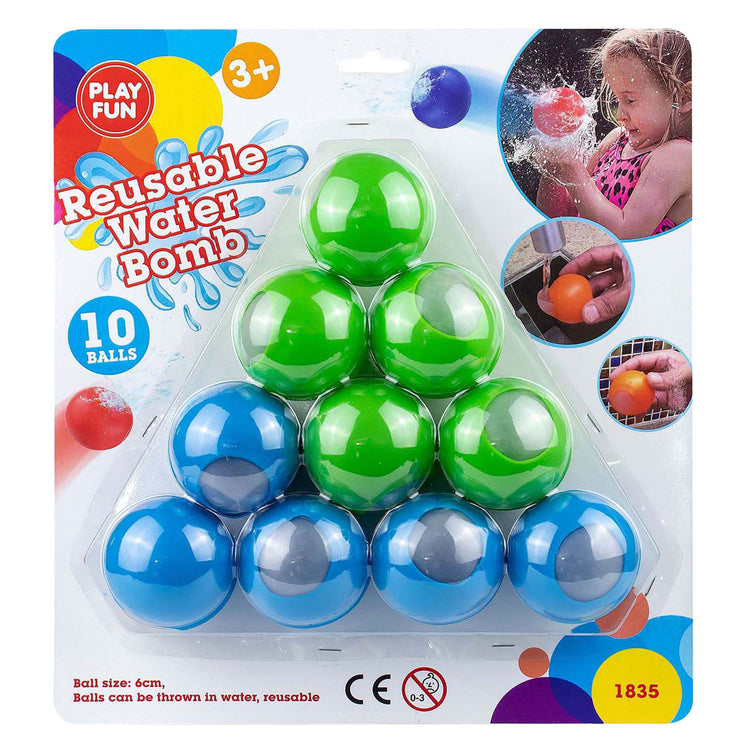 Playfun Nachfüllbare Wasserbälle, 10..