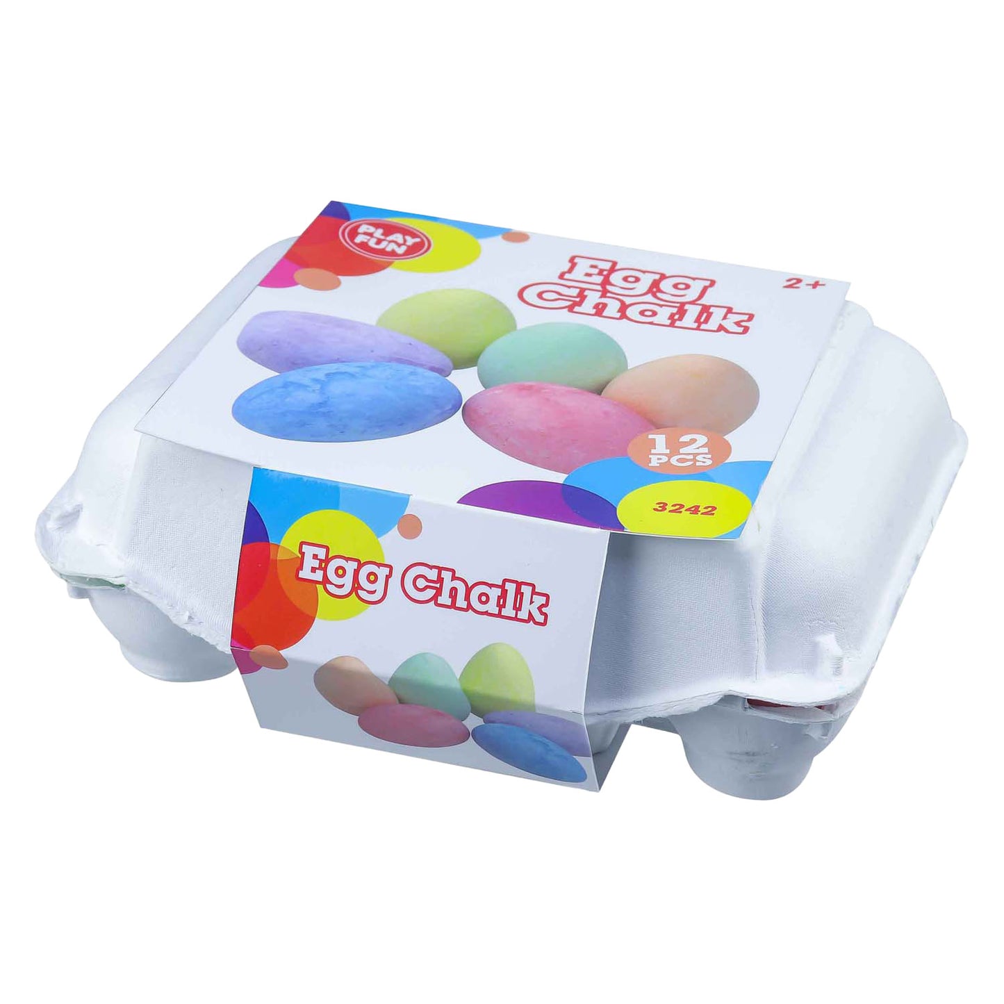 Playfun Sidewalk Chalk Eggs, 12dlg.