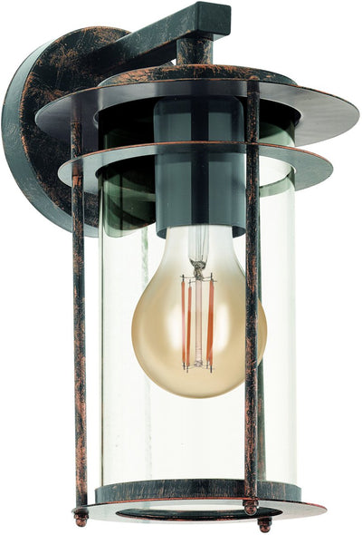 Eglo Valdeo Außenwandleuchte – E27 – 27,5 cm – Kupfer antik