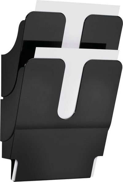 Wandprospekthalter langlebig 1709008060 A4 schwarz 2 Stück