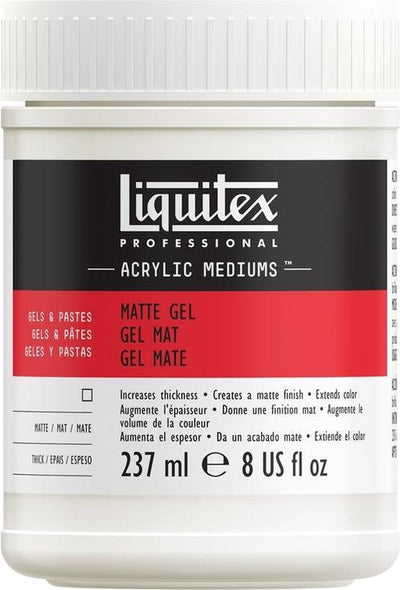 Liquitex 5321 Professional Mattes Gel Medium 237 ml – Acrylzusatz, Volumenerhöhung, verdickende Konsistenz, mattes Finish