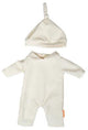 Miniland Puppenpyjama mit Mütze 38 cm – Puppenkleidungszubehör.