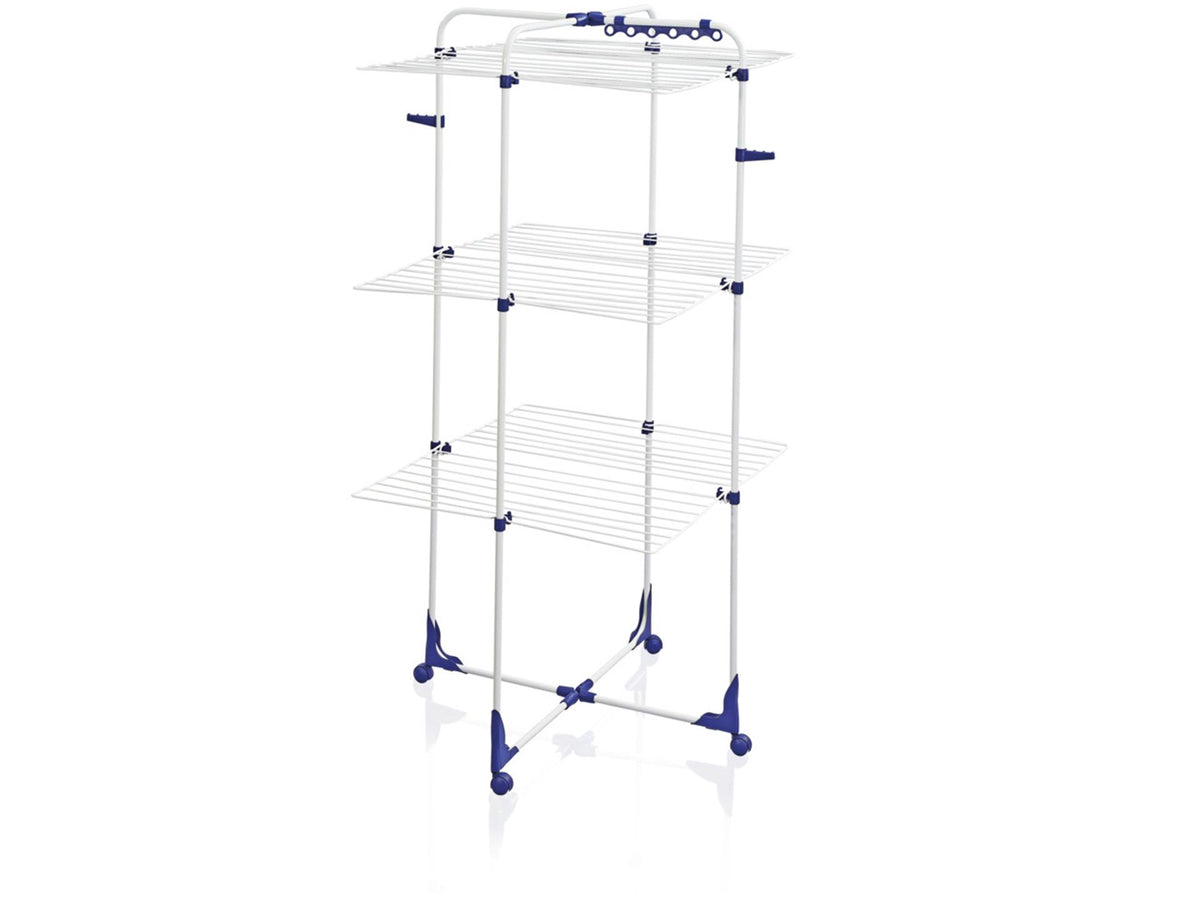 Leifheit Leifheit 81455 Turm 340 Trocknungsturm 146x69x73 cm Blau Weiß
