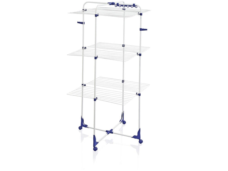 Leifheit Leifheit 81455 Turm 340 Trocknungsturm 146x69x73 cm Blau Weiß