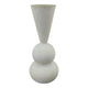 Mansion Atmosphäre Vase Ayden Metall Creme 16x16x39cm