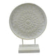 Villa-Atmosphäre-Ornament aus Metall, cremefarben, 35 x 12 x 46,5 cm