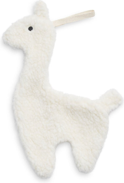 Jollein - Schnullertuch Lama (Off-White) - Schnuller-Kuscheltier, Schnullertuch Baby, Schnullertuch - 100 % Polyester