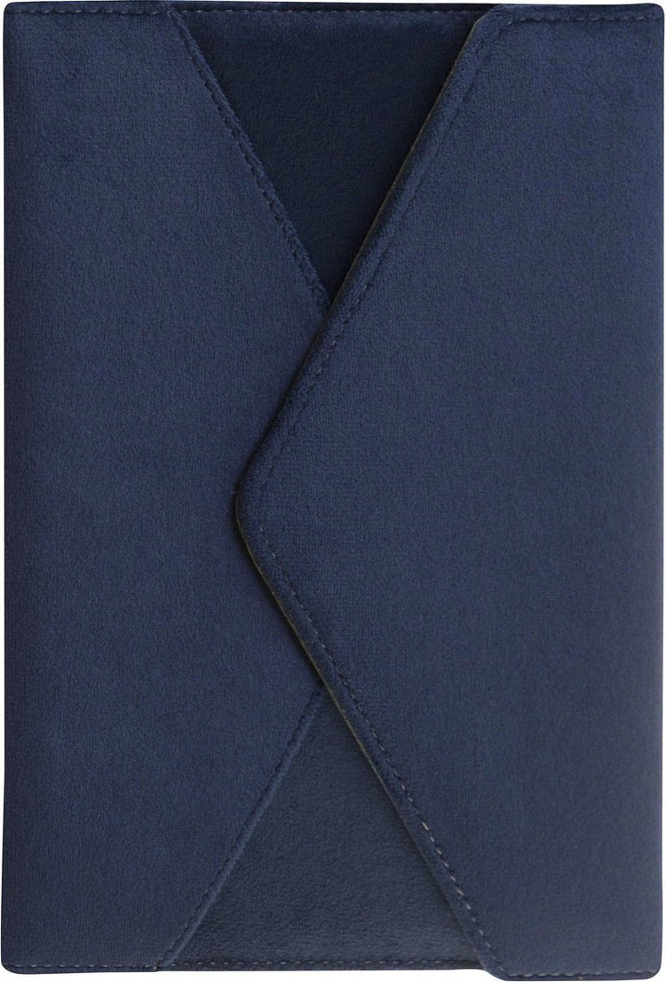 Eccolo Notizbuchumschlag – Marineblau – Linie – ca. 15x20cm - ec-d455b
