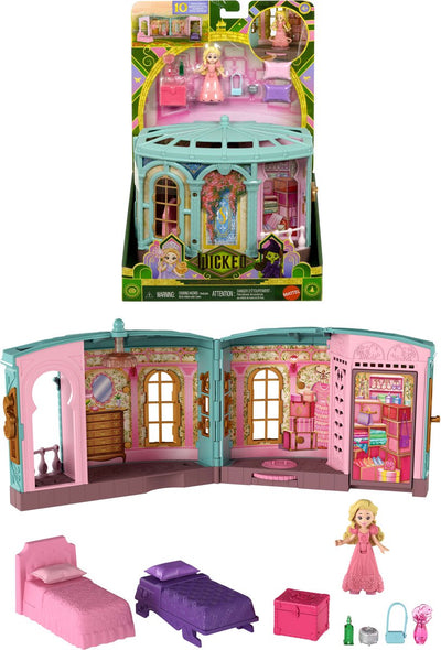 Absolut beliebter Schlafsaal – Spielset mit kleiner Puppe – 3 Spielbereiche