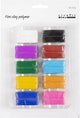 Creativ Company Fine Polymer Ton bunt, 10x20 Gramm
