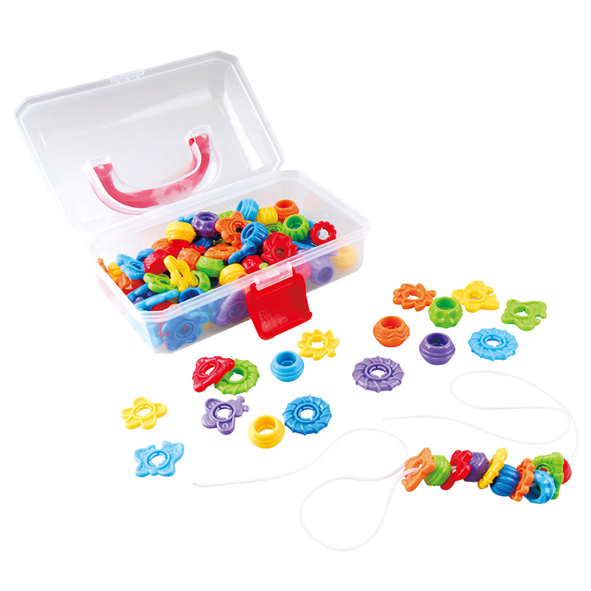 Spielen Sie Fadenperlen im Koffer, 150DLG.