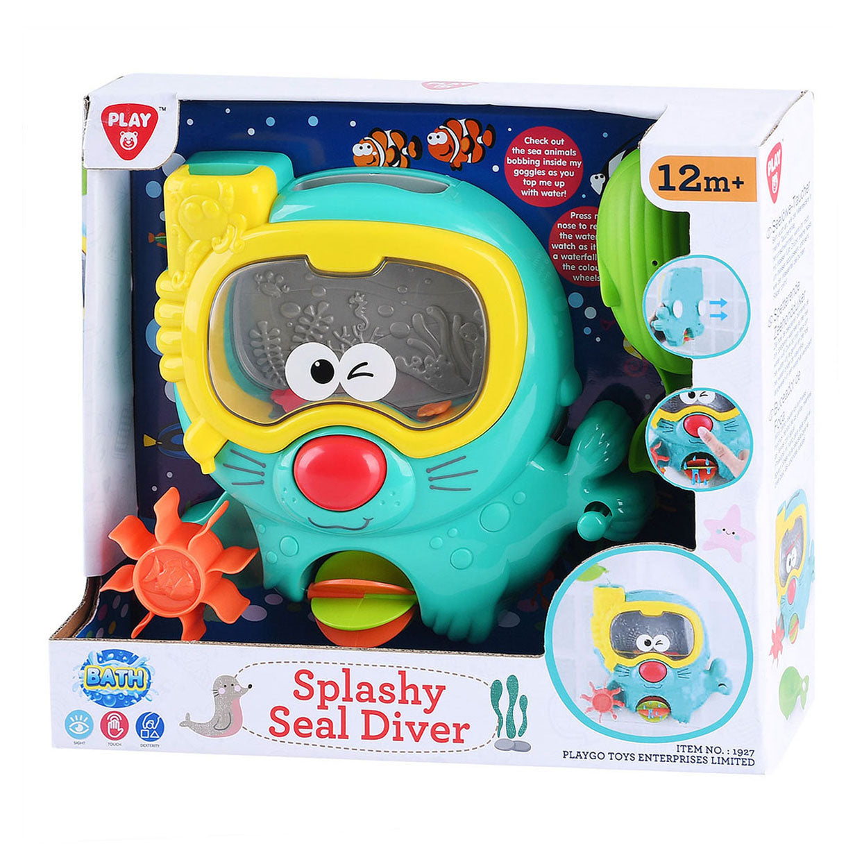 Spielen Sie Badspielzeugspritzdichtung mit Tauchbrillen