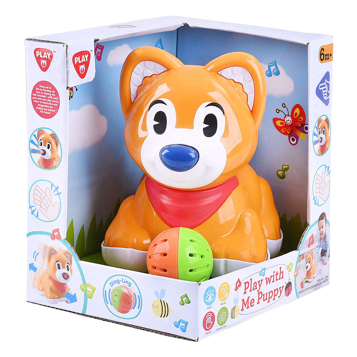 Spielen Sie Baby Interactive Welpen mit Ball
