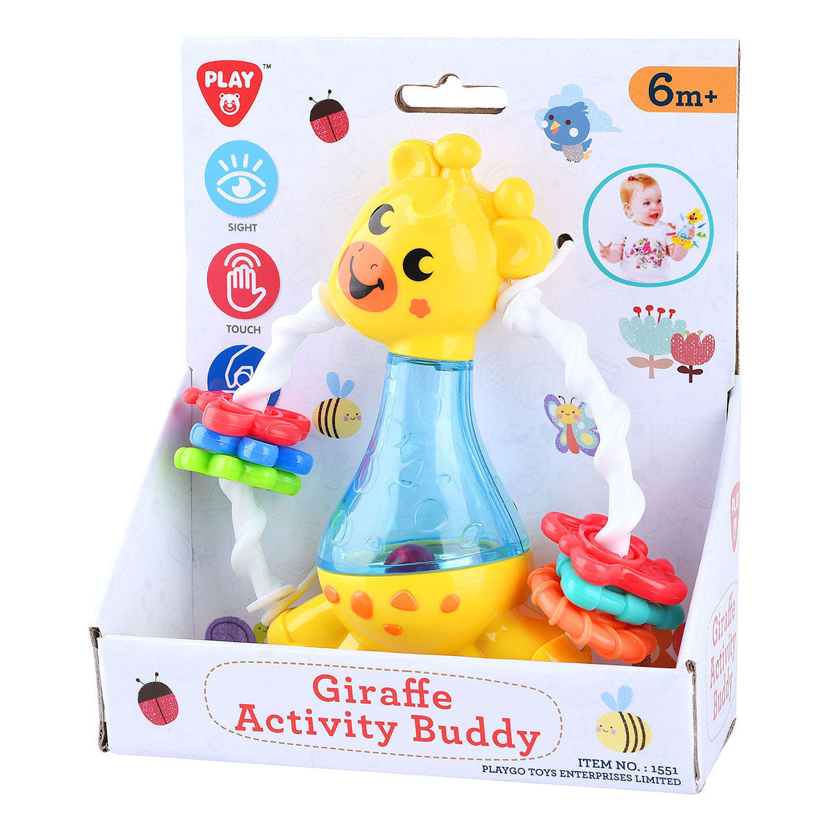 Rassel-Giraffe spielen