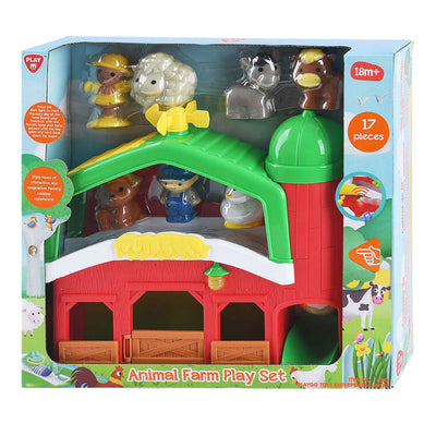 Spielen Sie Farm mit Tieren spielen Set, 17dlg.