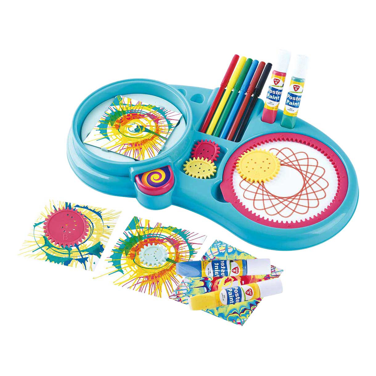 Playgo 2-in-1 Spiral-Zeichenset – 33-teilig.