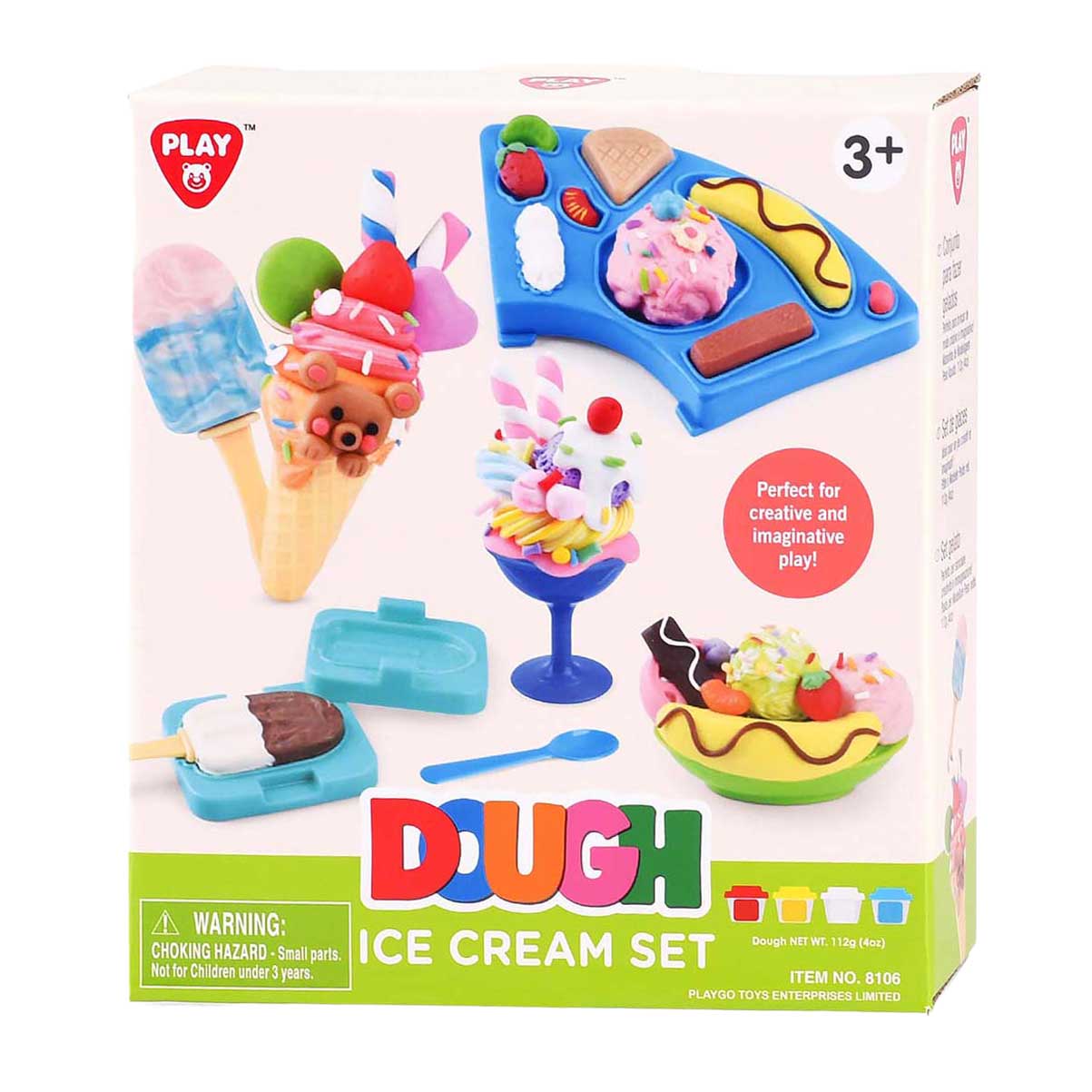 Playgo Eiscreme-Ton-Set – 4 Tontöpfe