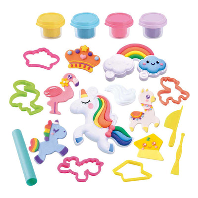 Playgo Märchen-Einhorn-Ton-Set – 4 Tontöpfe