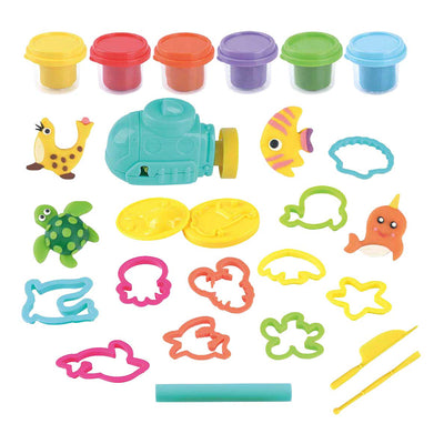 Playgo Deep in the Sea Ton-Set – 6 Tontöpfe