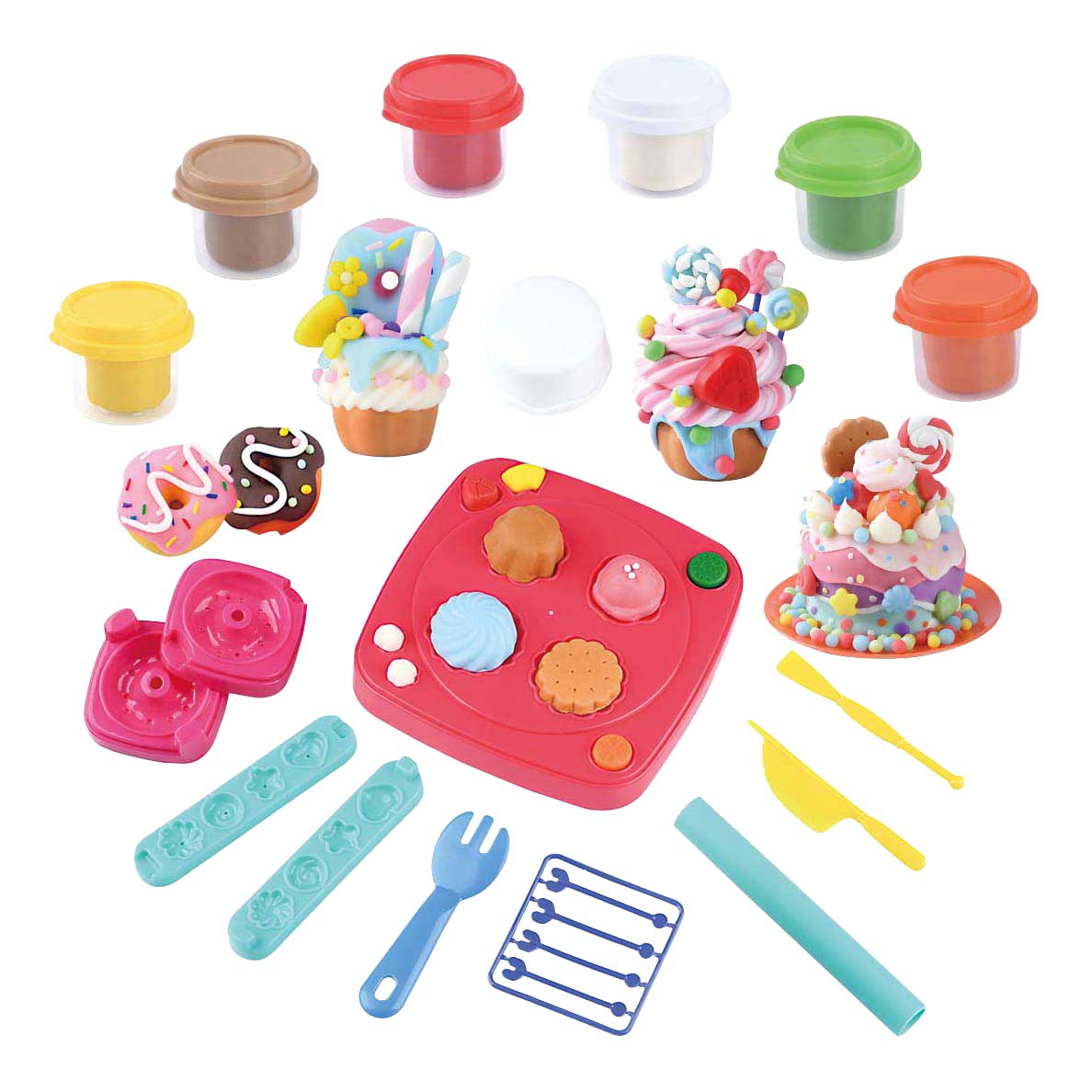 Playgo Dessert-Ton-Set – 6 Tontöpfe