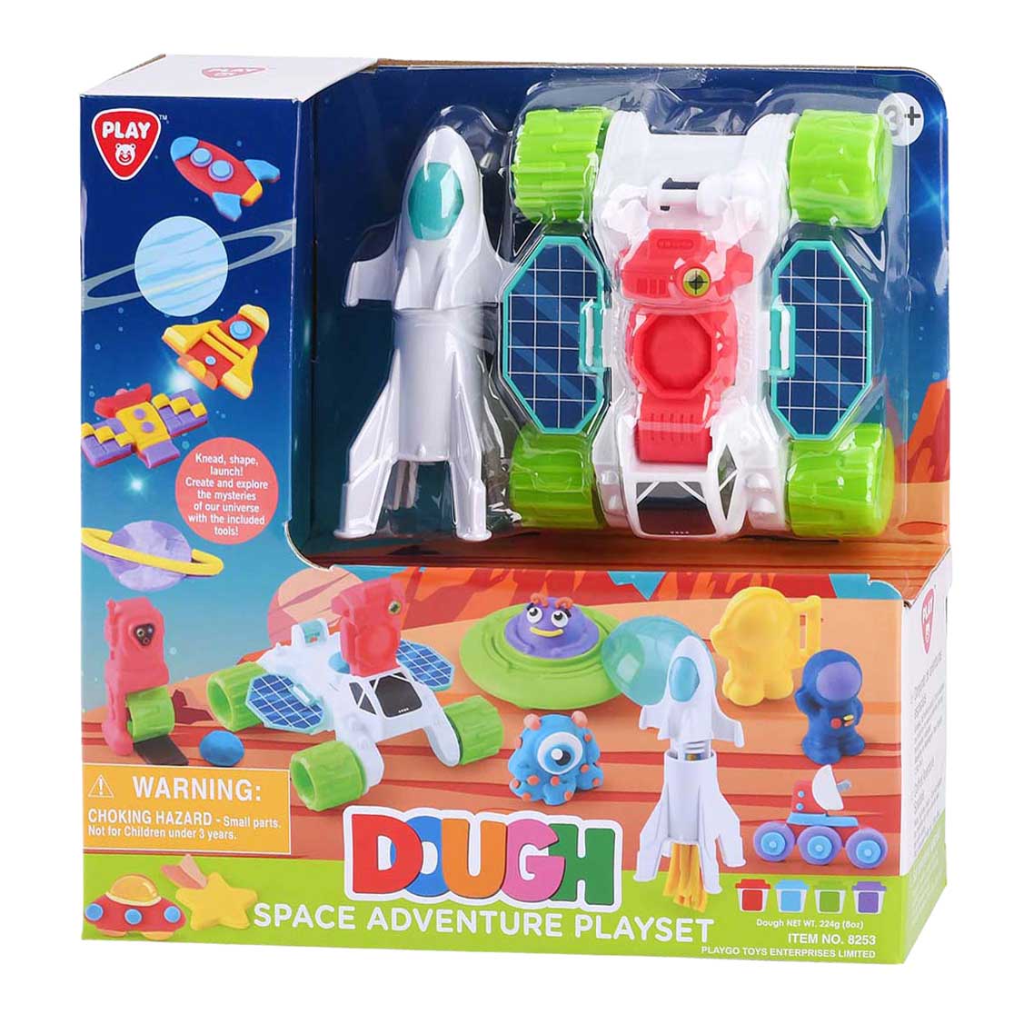 Playgo Space Adventure Ton-Set – 4 Tontöpfe