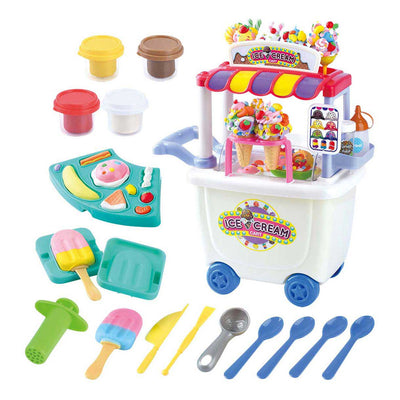 Playgo Eiswagen-Ton-Set – 4 Tontöpfe