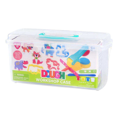 Playgo Werkstattkoffer Ton-Set – 4 Tontöpfe
