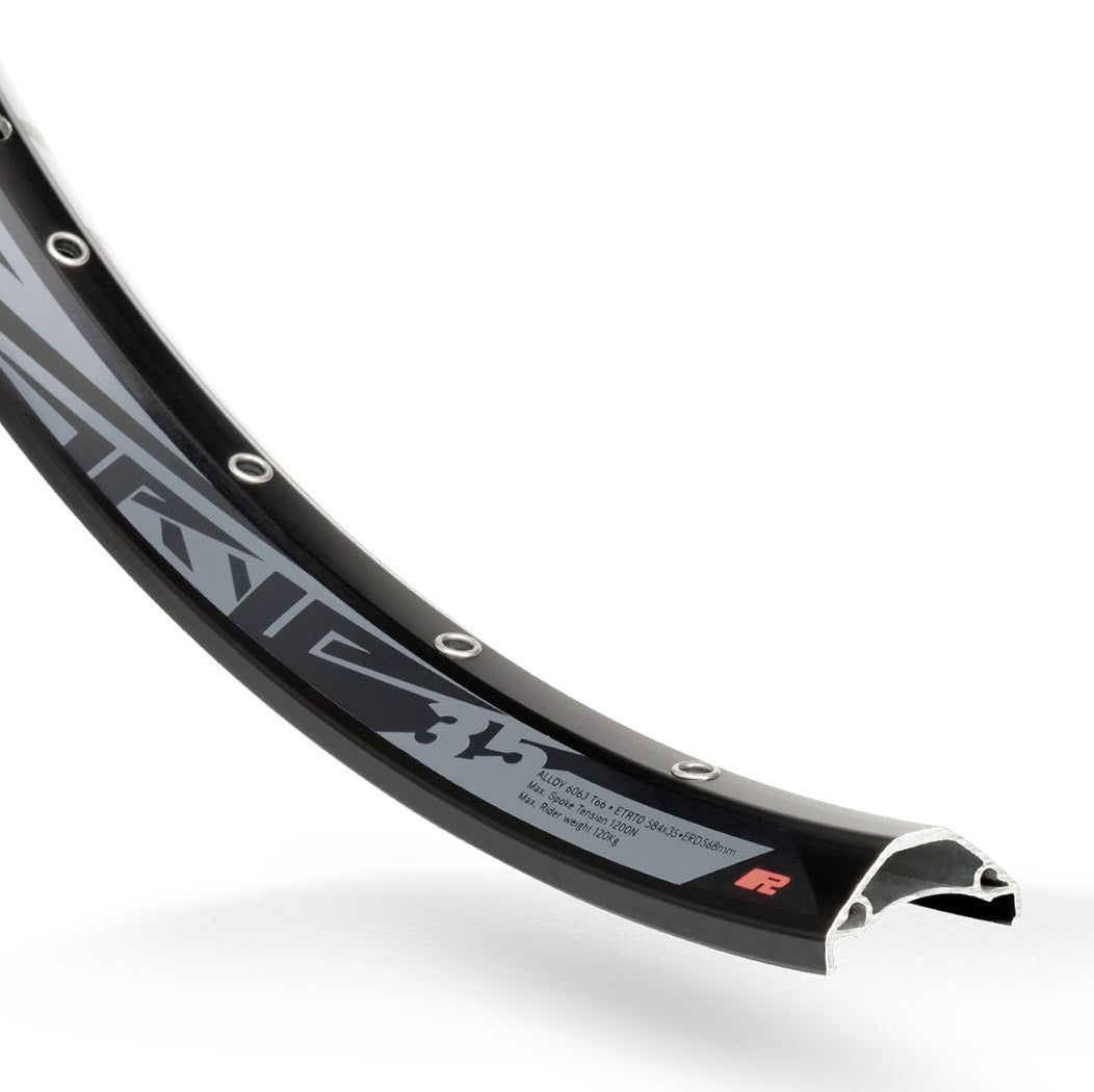 Rodi Velg Tryp 35 28 29 622 x 35C Aluminium 32 Lochscheibe Schwarz