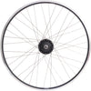 Hinterrad 28 Nexus 8 Rollerbrake -Hub mit schwarzen Rand und Edelstahl -Speichen