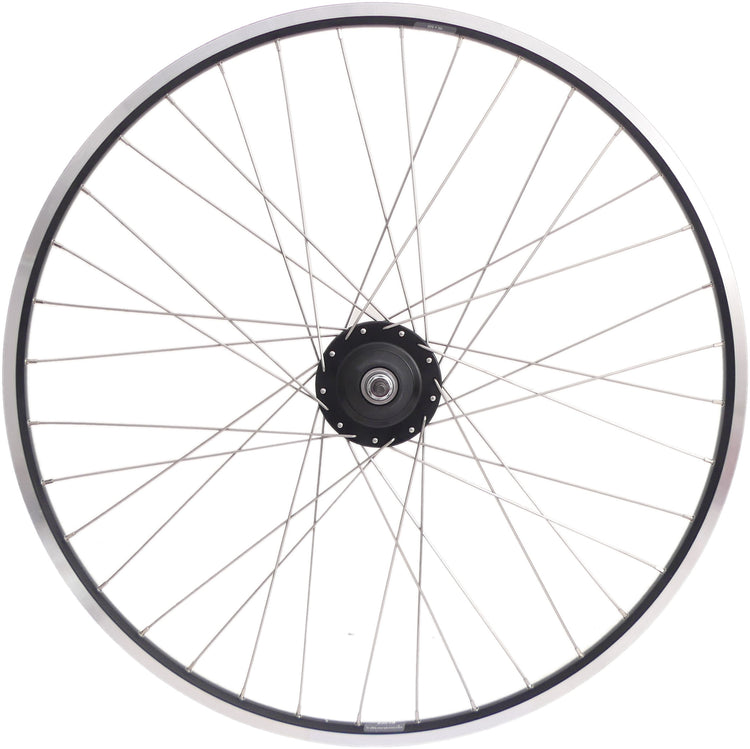 Hinterrad 28 Nexus 8 Rollerbrake -Hub mit schwarzen Rand und Edelstahl -Speichen