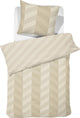 Damai Bettbezug Atomy – Satin – 140 x 200 220 cm – weiches Beige + 1 Kissenbezug 60 x 70