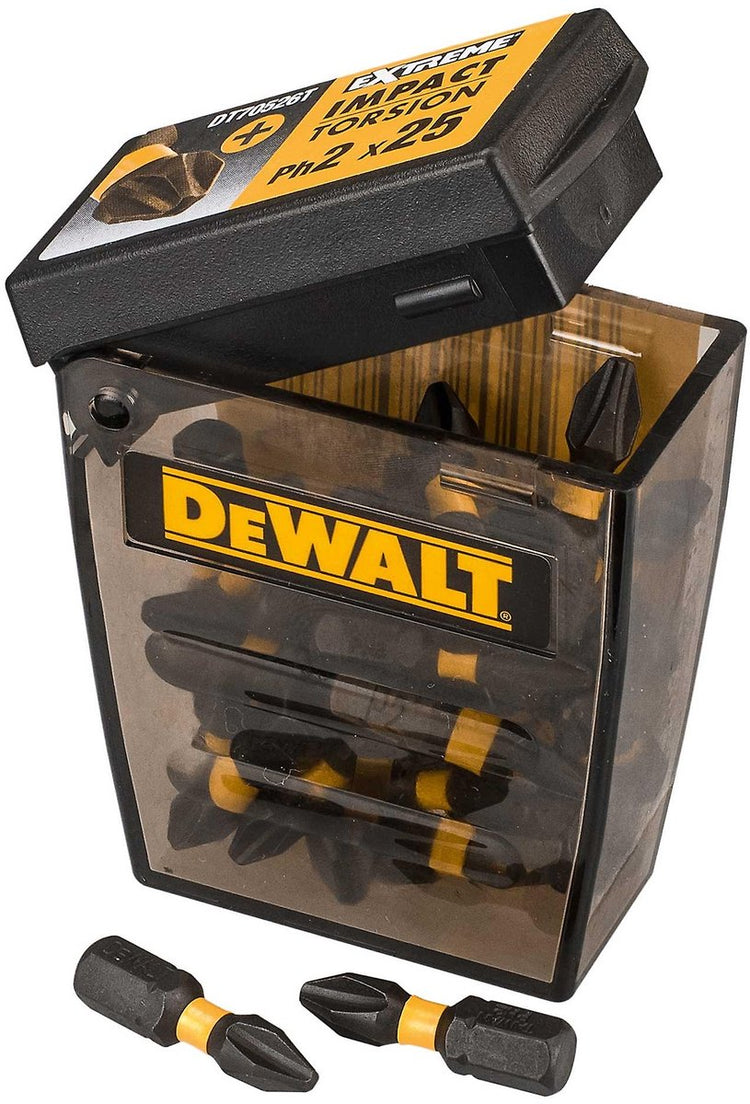 Dewalt dt70555t Flextorq Schraubendreher-Bits PH2 25 mm im robusten Koffer VE=25