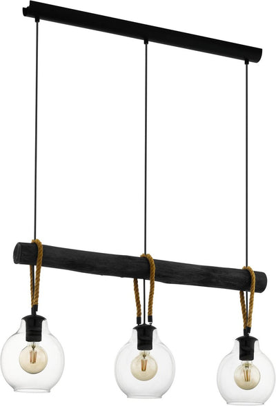 Eglo Roding Hängelampe – E27 – 88 cm – Schwarzbraun