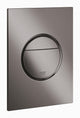 Grohe Nova Cosmopolitan S Bedienfeld-WC – vertikal – Doppelspülung – umweltfreundlich – Hartgraphit (glänzendes Anthrazit) – schlanke Größe