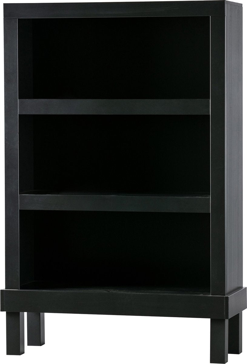 Offener Schrank von Wood Bonk – Kiefer – Schwarz – 160 x 103 x 37 cm