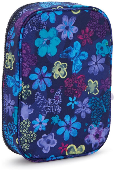 Kipling 100 Tripe Federmäppchen – dunkler Blumenstempel