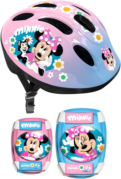 Minnie-Maus-Helm und Ellenbogen-Knieschützer-Set – mn432507 – 50 56 cm