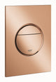 Grohe Nova Cosmopolitan S Bedienfeld-WC – vertikal – Doppelspülung – Eco – Warm Sunset (glänzende Bronze) – schlanke Größe