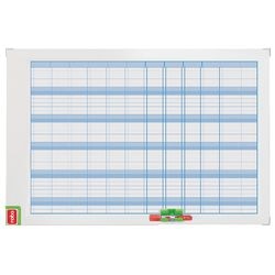 Jahresplaner ohne Datum Nobo Performance 60x90cm weiß blau