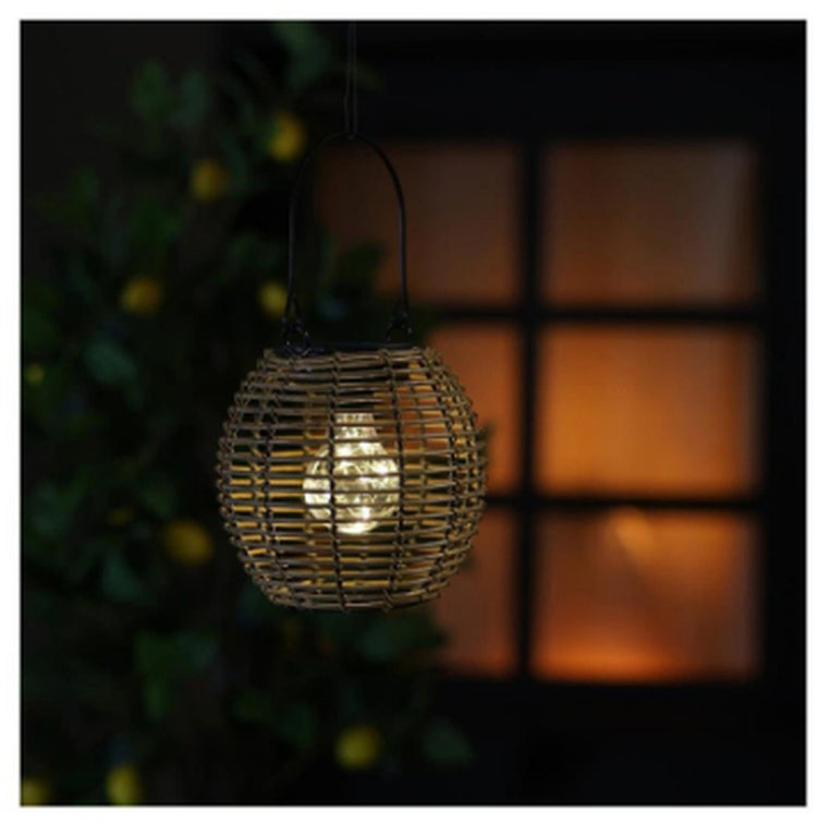 Countryfield Hängelampe Solar LED Eliya Natur H15cm