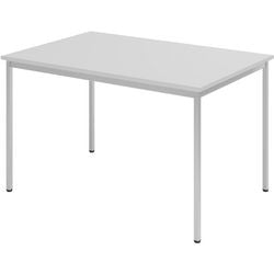 Bach Konferenztisch Hammerer Stahl 120x80x72cm hellgrau
