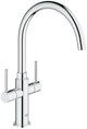 Grohe Ambi Cosmopolitan Küchenarmatur – hohes Modell – drehbarer Auslauf – Chrom