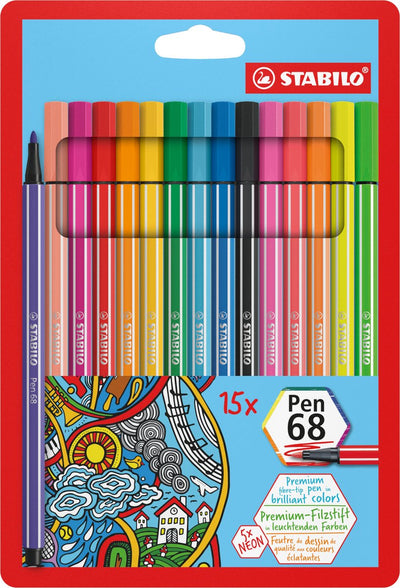 Stabilo Pen 68 - 15 Farben