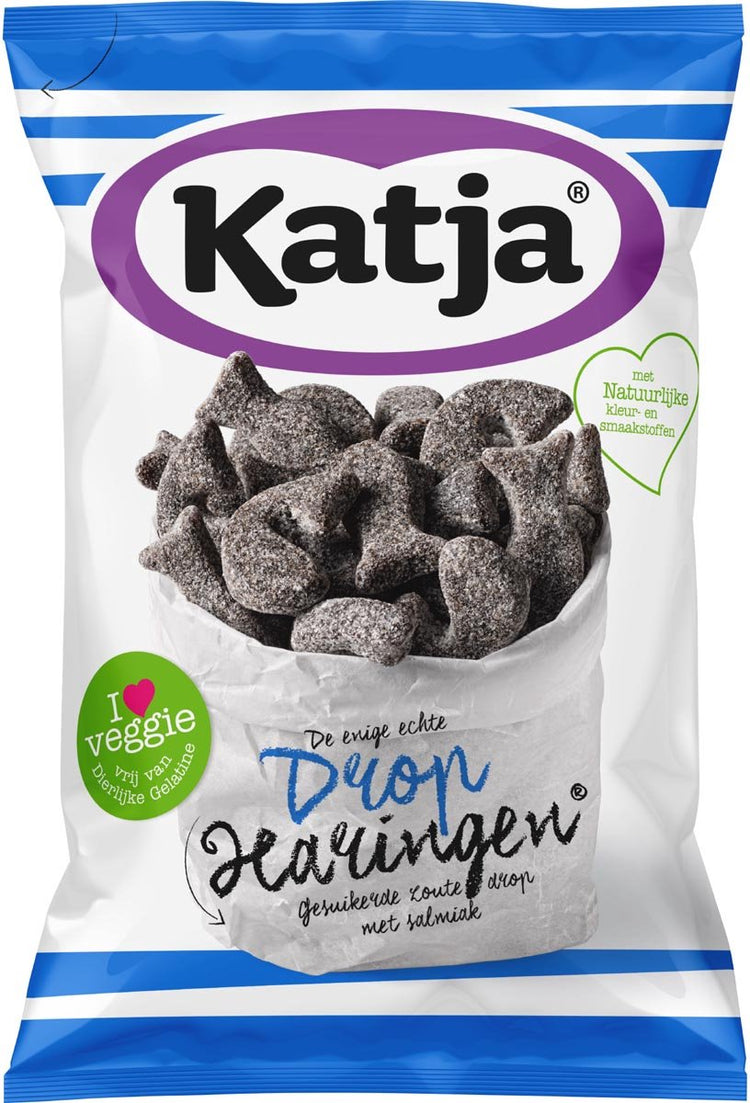 Katja-Lakritz-Heringe, kandiertes Salz-Lakritz mit Salmiak, Beutel à 295 g