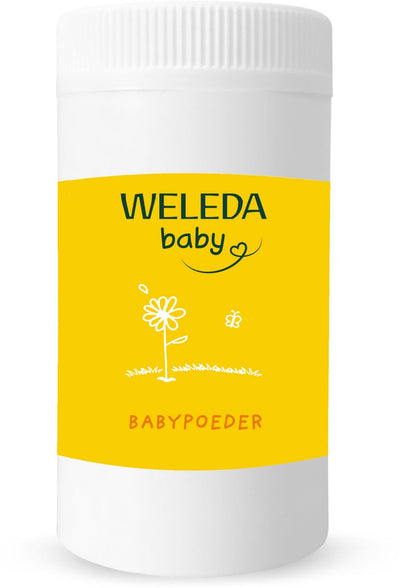Weleda Babypuder – Calendula, Arnica Echinacea – pflegt und schützt gereizte Hautfalten – 100 % natürliche Inhaltsstoffe – 20 g