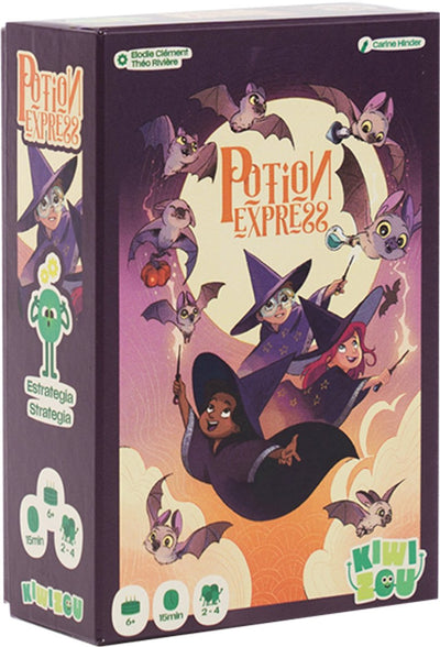 Geronimo Spiele Potion Express - Kiwizou - - Kinderspiel - ab 6 Jahren - von 2 bis 4 Spielern